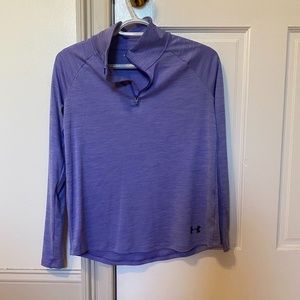 Child XL Purple Under Armor running shirt